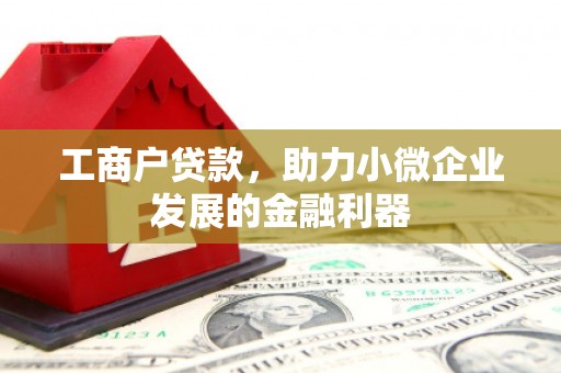 崇仁工商户贷款，助力小微企业发展的金融利器