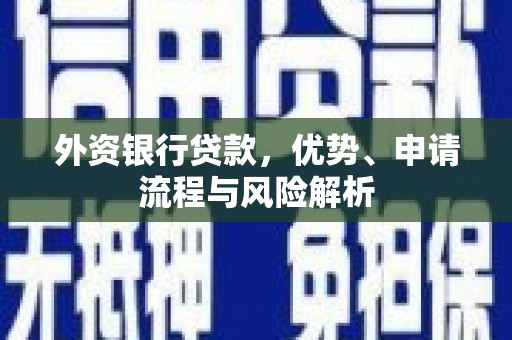 崇仁外资银行贷款，优势、申请流程与风险解析