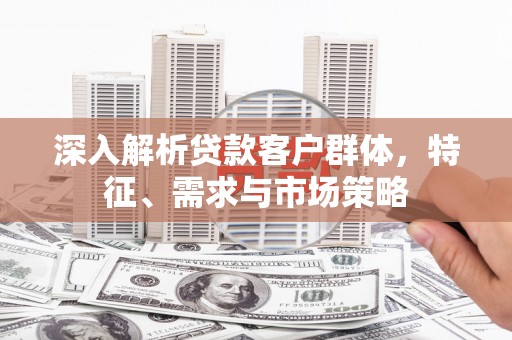 崇仁深入解析贷款客户群体，特征、需求与市场策略
