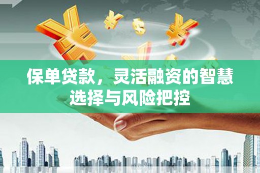 崇仁保单贷款，灵活融资的智慧选择与风险把控