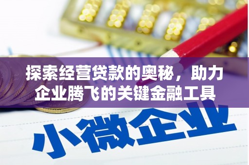 崇仁探索经营贷款的奥秘，助力企业腾飞的关键金融工具