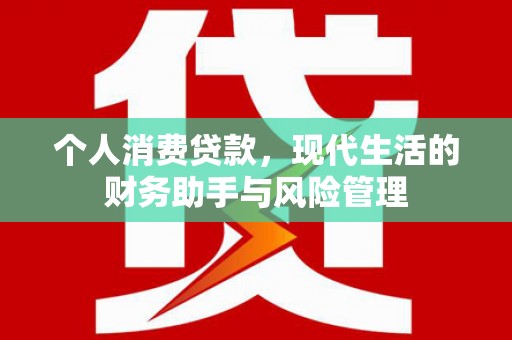 崇仁个人消费贷款，现代生活的财务助手与风险管理
