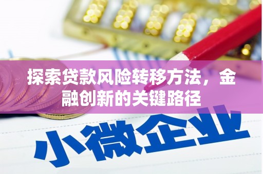 崇仁探索贷款风险转移方法，金融创新的关键路径