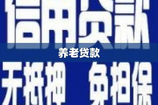 崇仁养老贷款