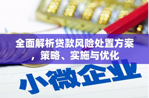 崇仁全面解析贷款风险处置方案，策略、实施与优化