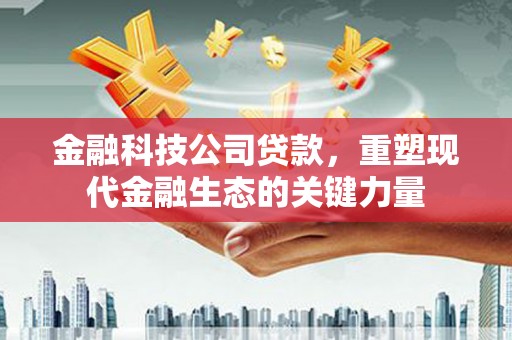 崇仁金融科技公司贷款，重塑现代金融生态的关键力量
