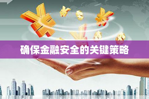 崇仁确保金融安全的关键策略